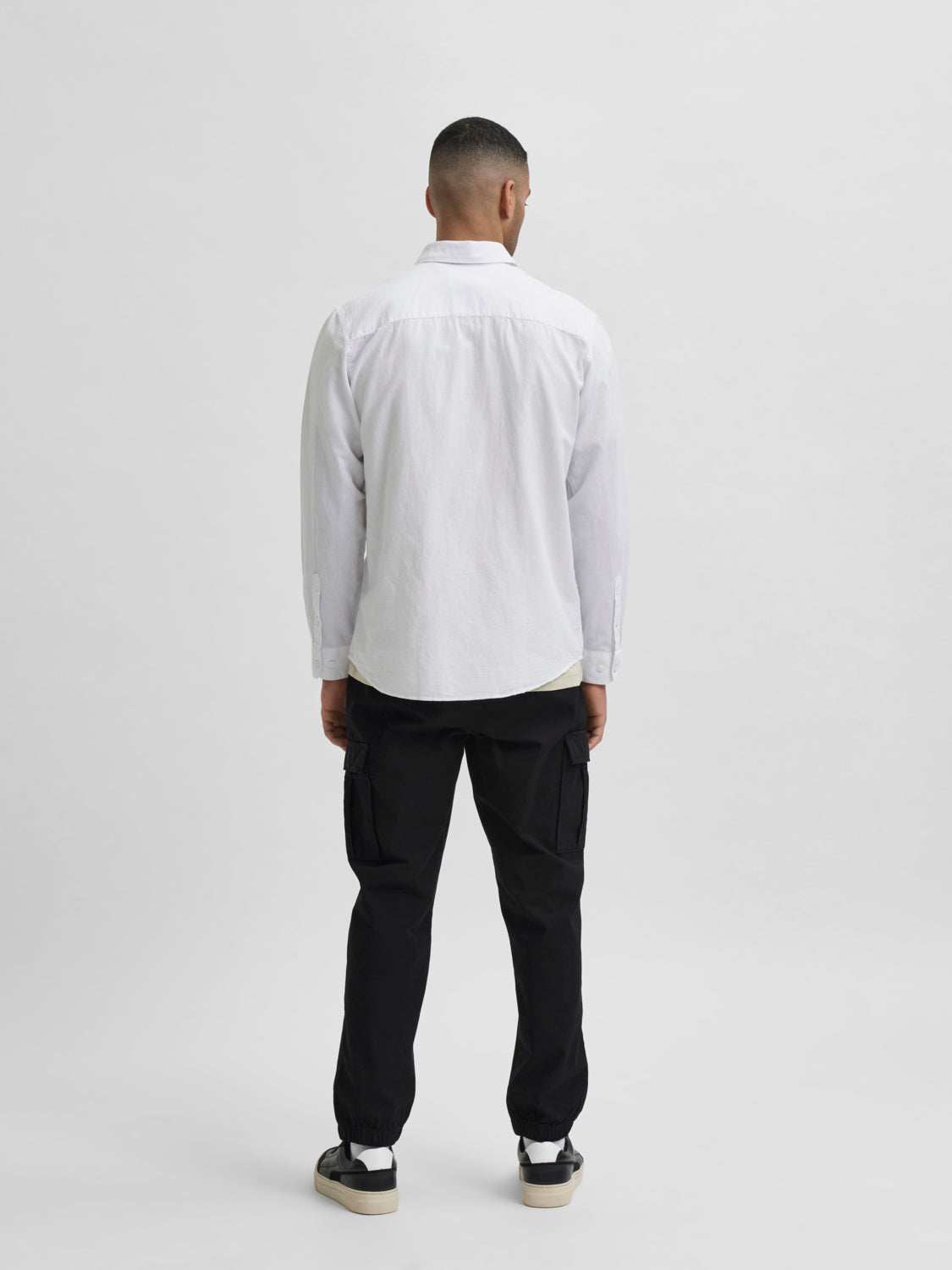 SLIM NEW-LINEN Shirts - White